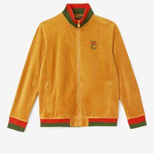 Paterson X Fila Velour XS Full Zip Jacket Yellow New‎ Men